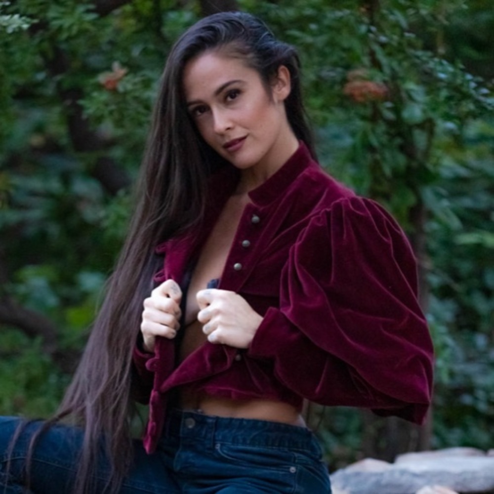 Vintage Red Velvet Blazer *ONE OF A KIND*